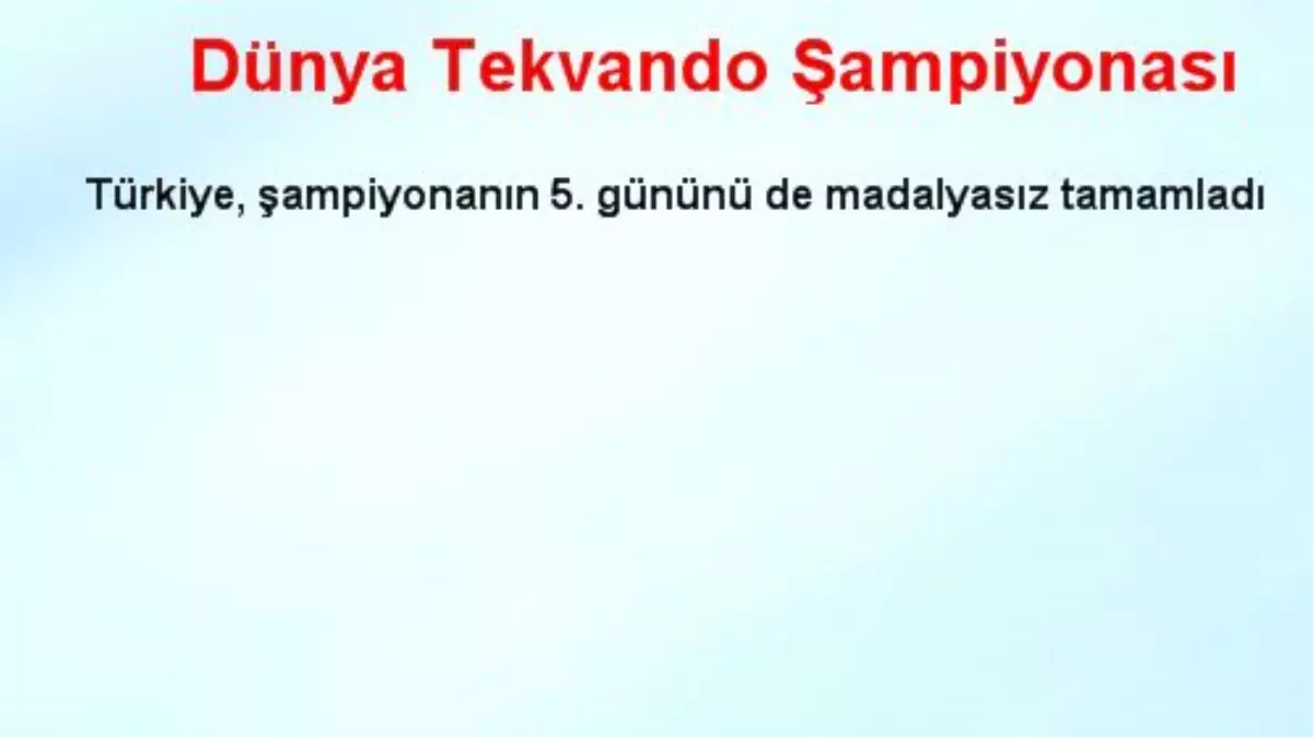 Dünya Tekvando Şampiyonası