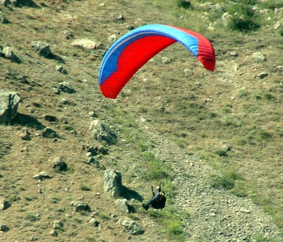 Erzincan\'da Yamaç Paraşütü Açık Hedef Şampiyonası