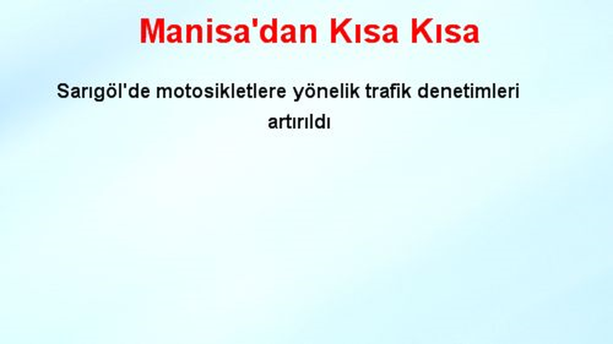 Manisa\'dan Kısa Kısa