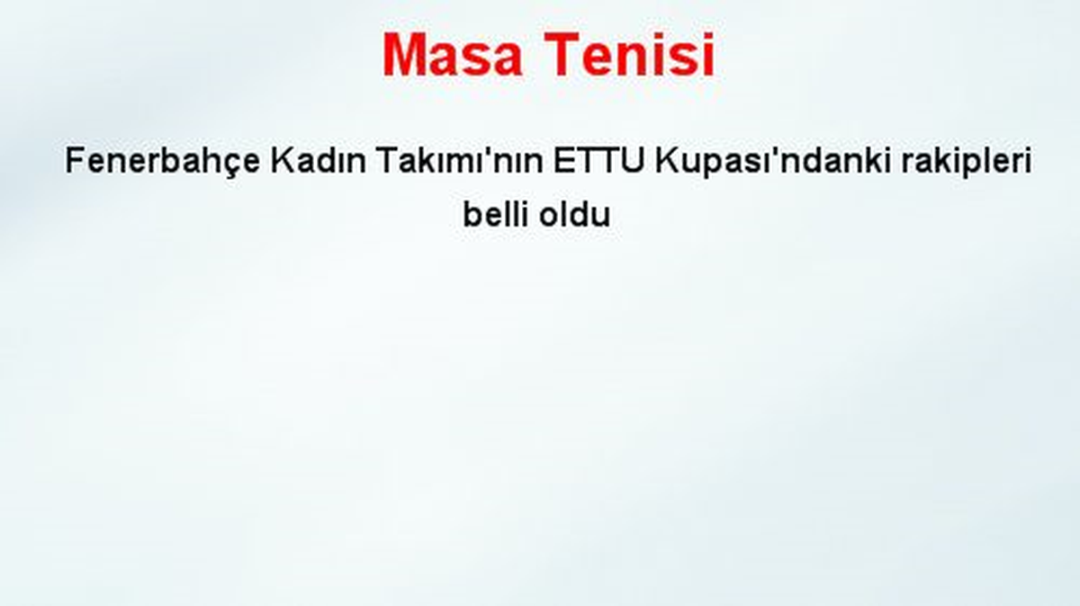 Masa Tenisi