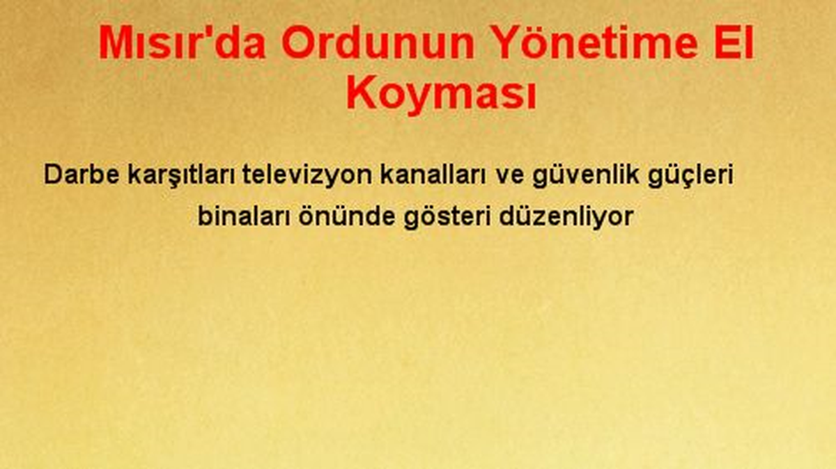 Mursi\'nin Göreve Dönmesi İçin Gösteriler Devam Ediyor