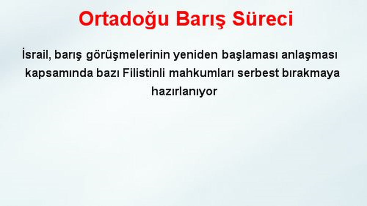 Ortadoğu Barış Süreci
