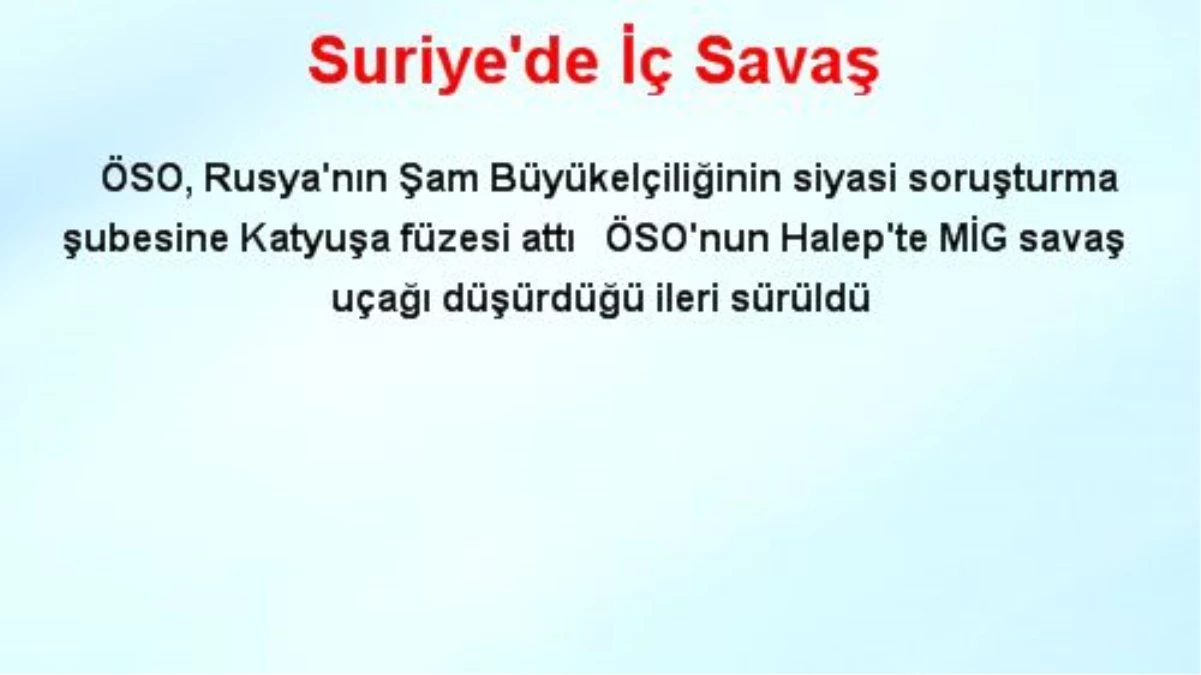 Suriye\'de İç Savaş