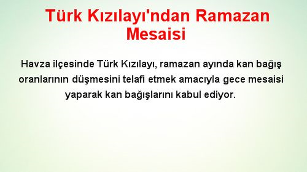 Türk Kızılayı\'ndan Ramazan Mesaisi