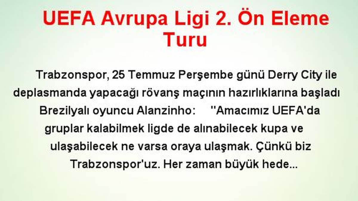 UEFA Avrupa Ligi 2. Ön Eleme Turu