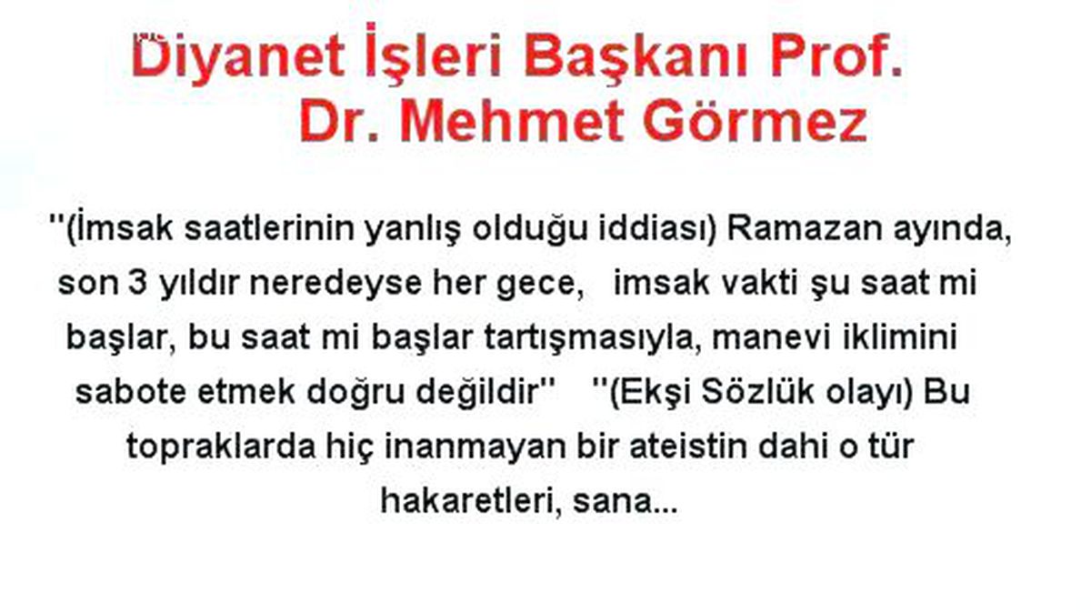 "Bir Ateist Bile Bunu Yapmaz"