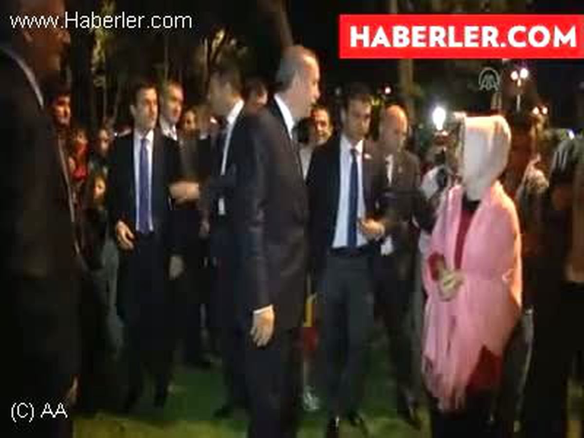 Erdoğan Millet Parkı\'nda vatandaşlarla bir araya geldi