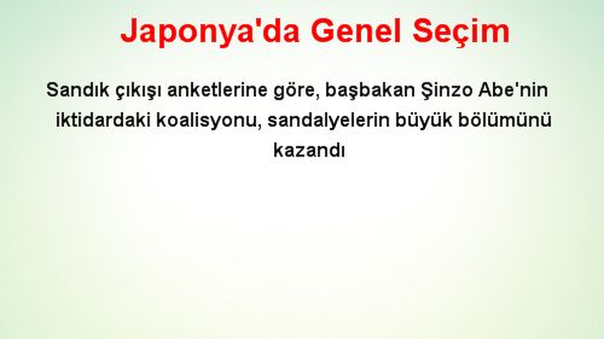 Japonya\'da Genel Seçim