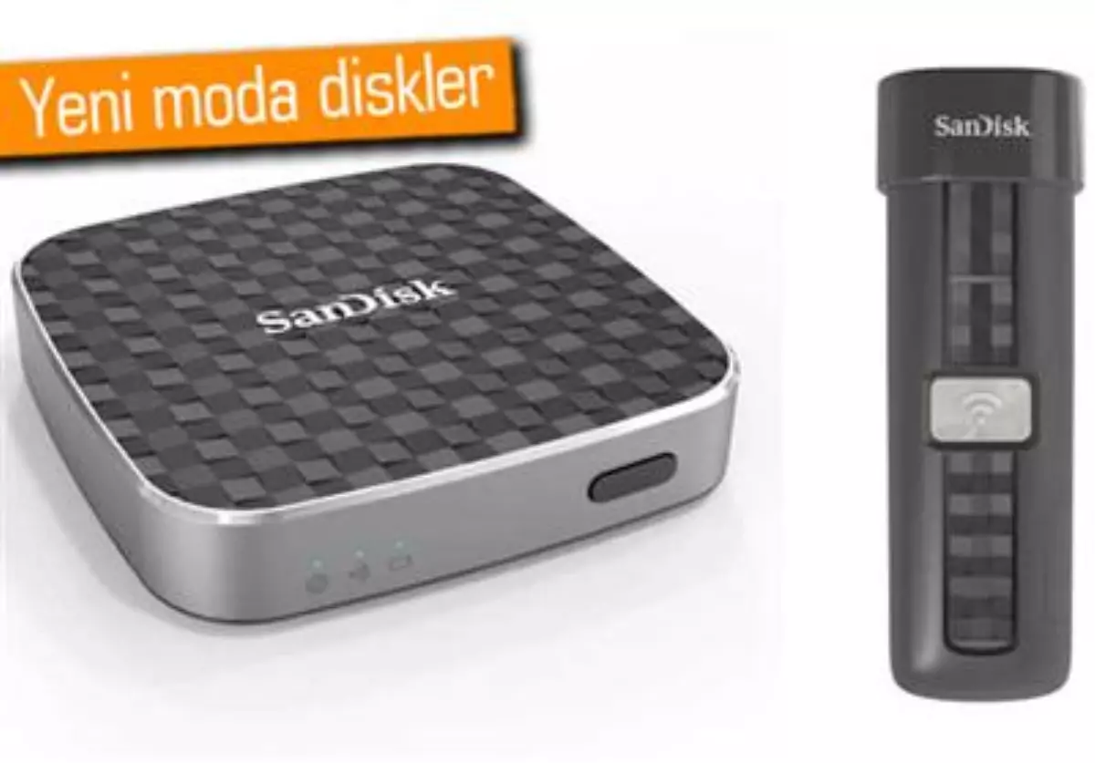 Sandisk\'ten Kablosuz Flash Disk ve Medya Merkezi