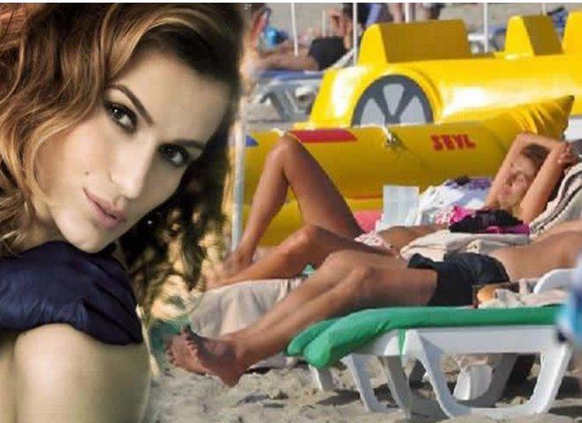 Tugba Özay Şezlongda Uyuya Kaldı