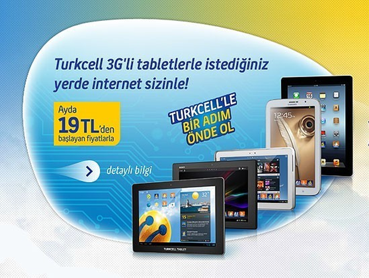 Turkcell\'den 3G\'li Tablet Kampanyası