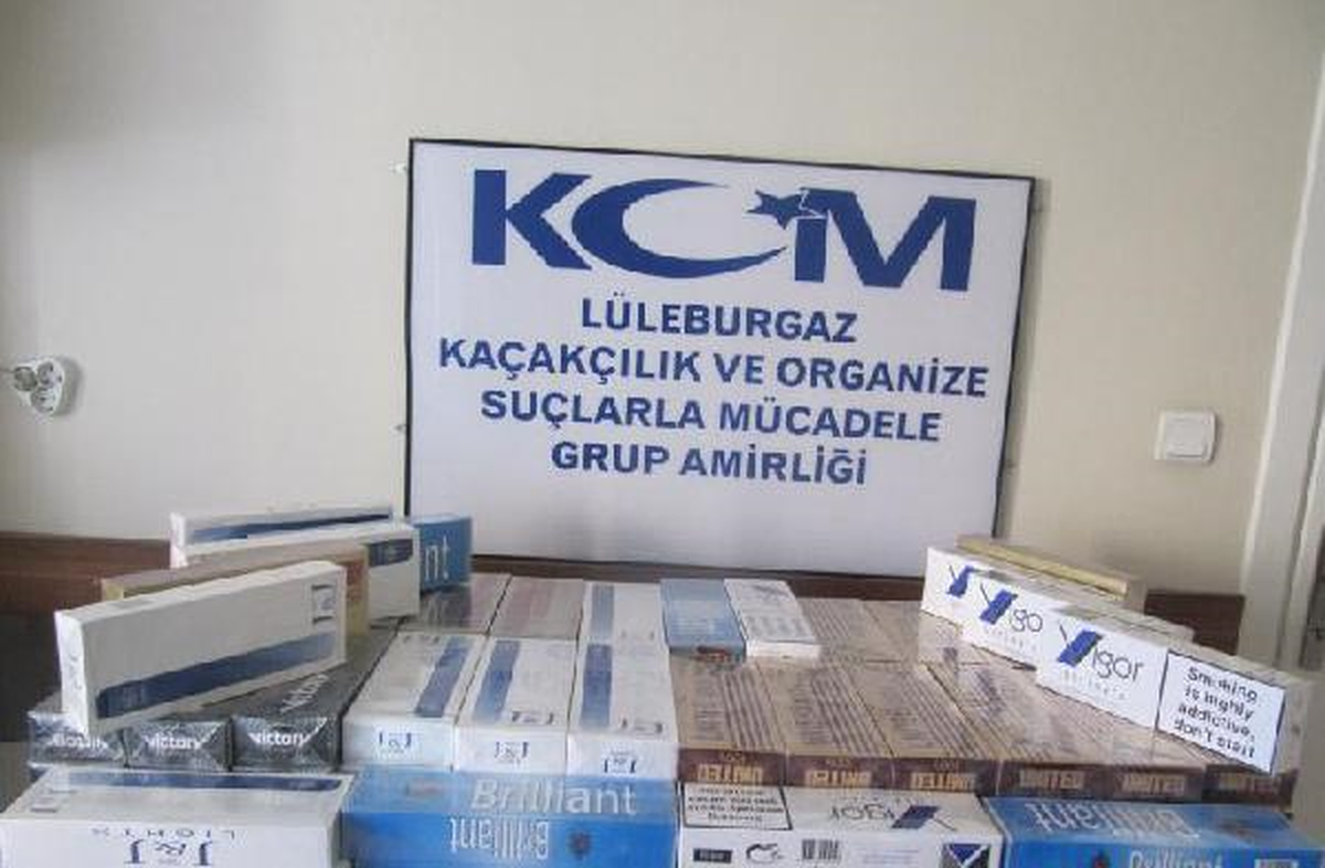 Lüleburgaz\'da Kaçak Sigara Operasyonu