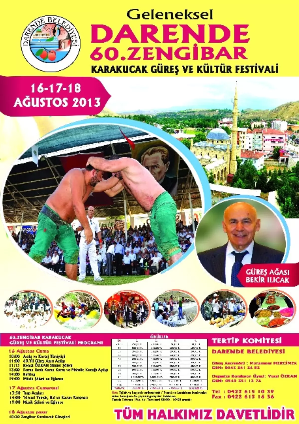 Darende Güreş ve Kültür Festivali Ağustos\'ta Yapılacak