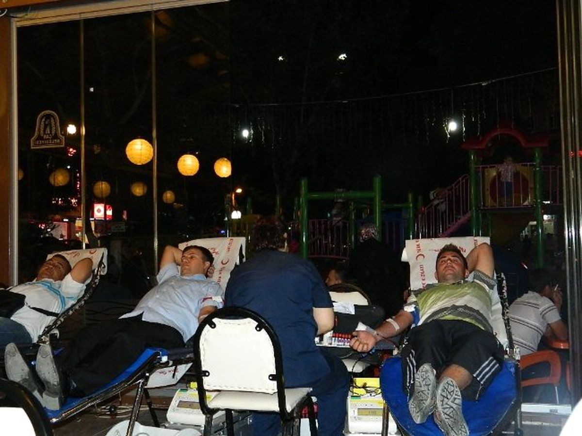 Çan\'da İftar Sonrası Kan Bağışına Devam
