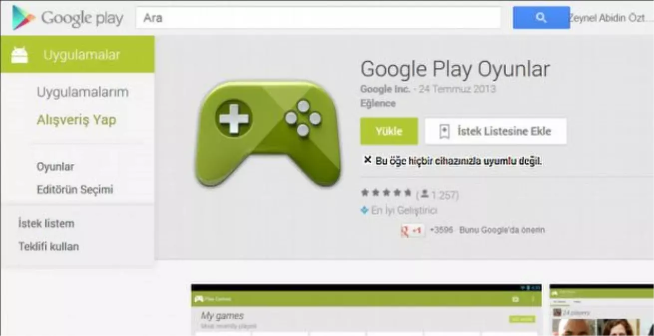 Google Play Games hazır!