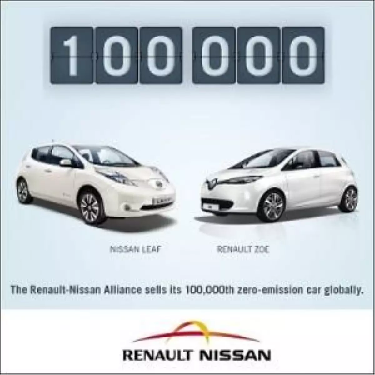 Renault-Nıssan, 100.000 Sıfır Salımlı Araç Satışı Gerçekleştirdi
