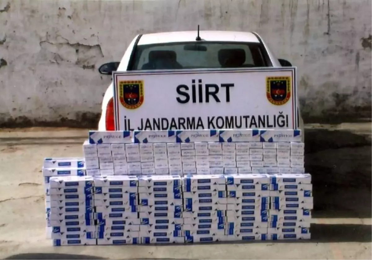 Siirt\'te 32 Bin 990 Paket Kaçak Sigara Ele Geçirildi