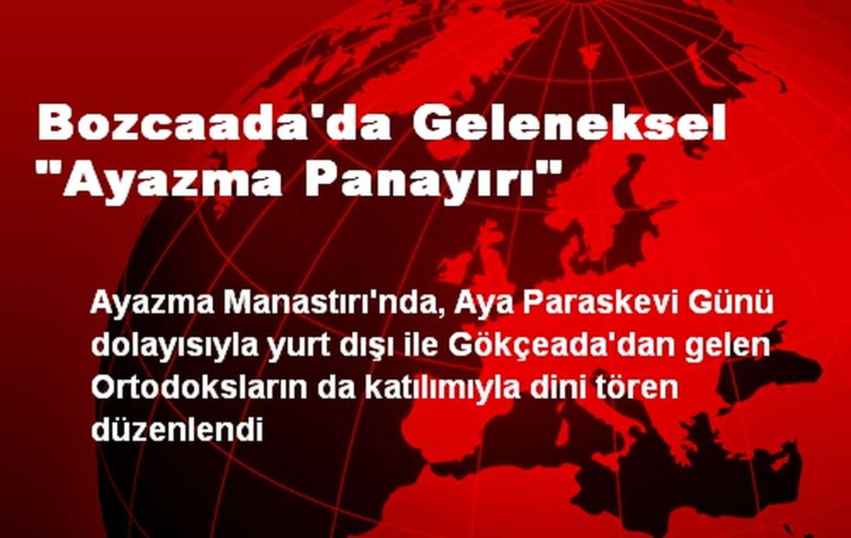 Bozcaada\'da Geleneksel "Ayazma Panayırı"