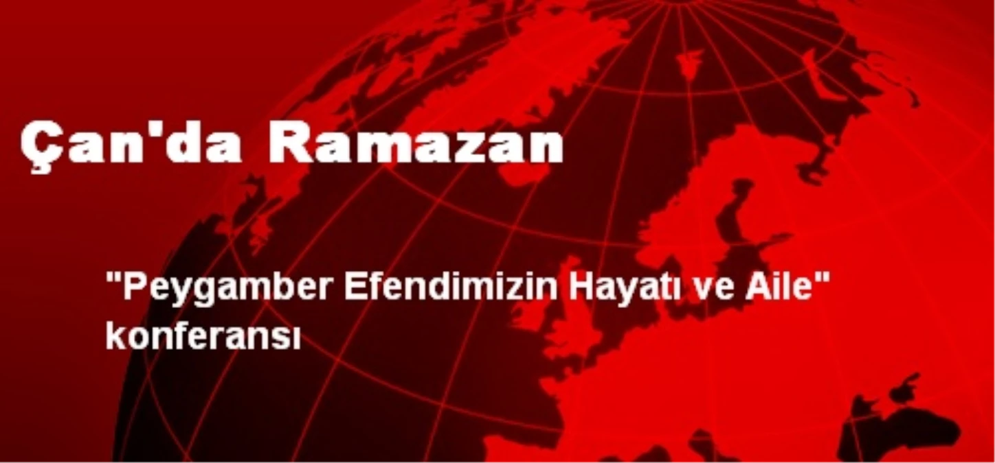 Çan\'da Ramazan