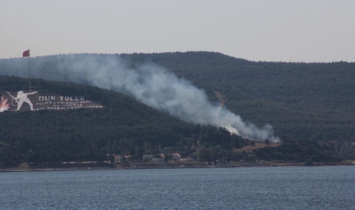 Çanakkale\'de Orman Yangını Çıktı