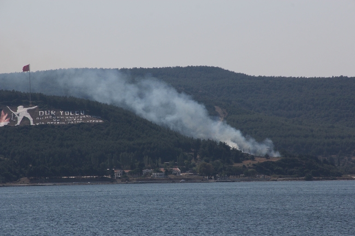 Çanakkale\'de Orman Yangını Çıktı