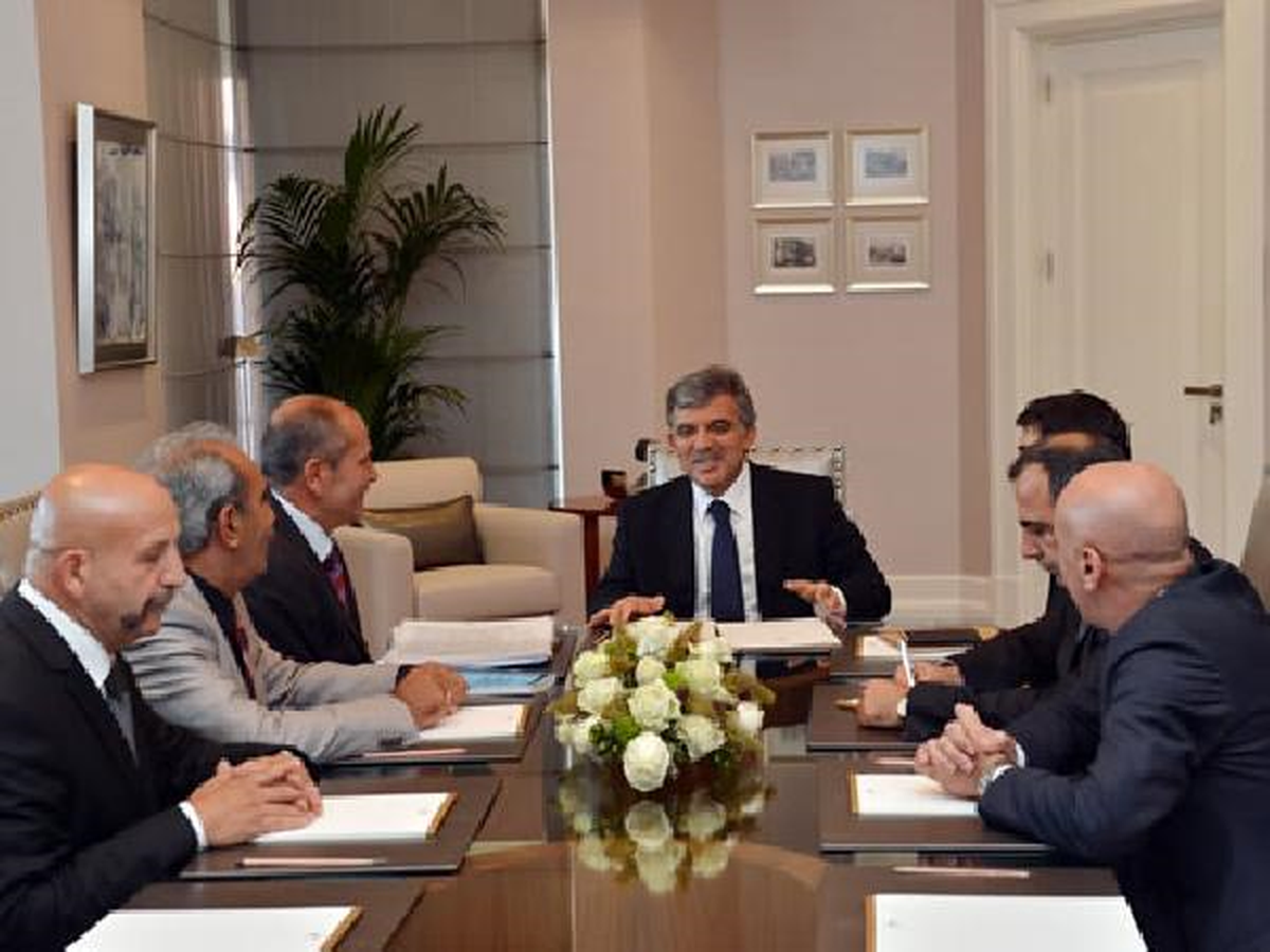 Cumhurbaşkanı Gül, TMMOB Yönetim Kurulu Başkanı Mehmet Sabuncu ile Görüştü