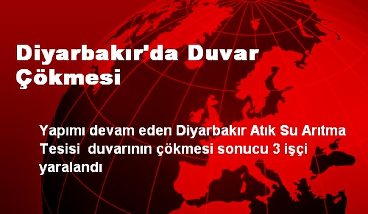 Diyarbakır\'da Duvar Çökmesi