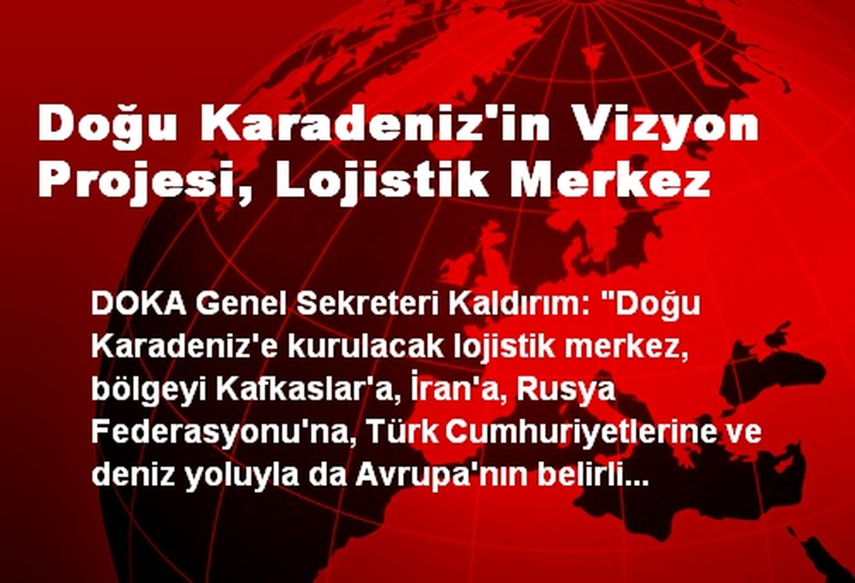 Doğu Karadeniz\'in Vizyon Projesi, Lojistik Merkez