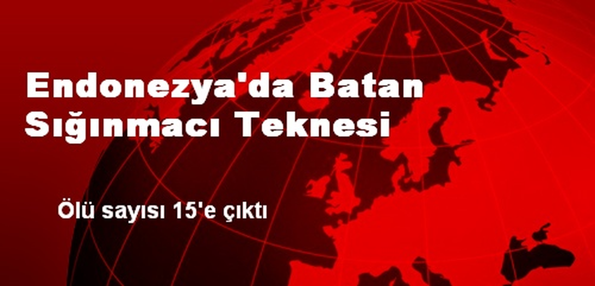 Endonezya\'da Batan Sığınmacı Teknesi