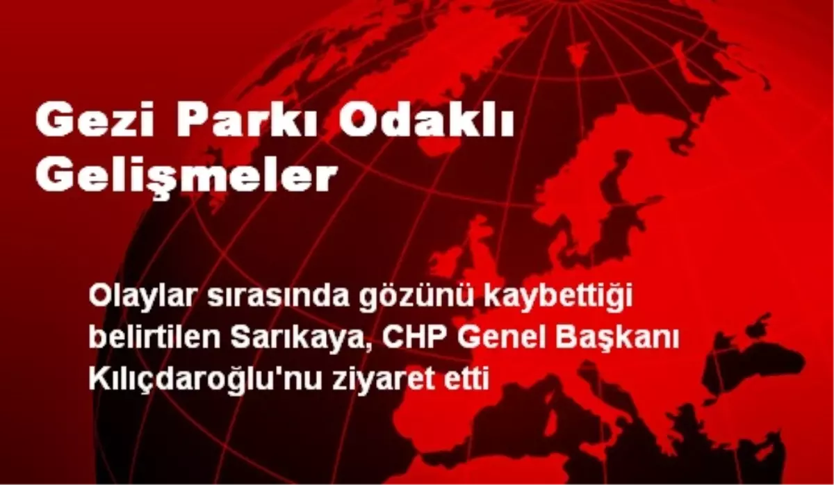 Gezi Parkı Odaklı Gelişmeler