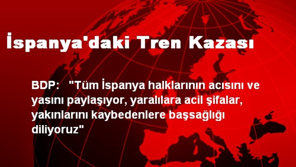 İspanya\'daki Tren Kazası