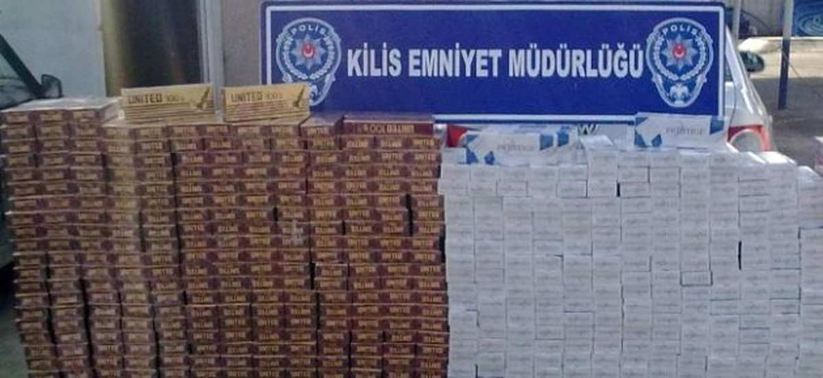 Kilis\'te 15 Bin Kaçak Sigara Ele Geçirildi