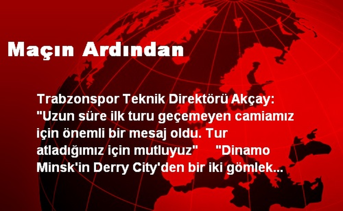 Akçay: Tur Atladığımız İçin Mutluyuz