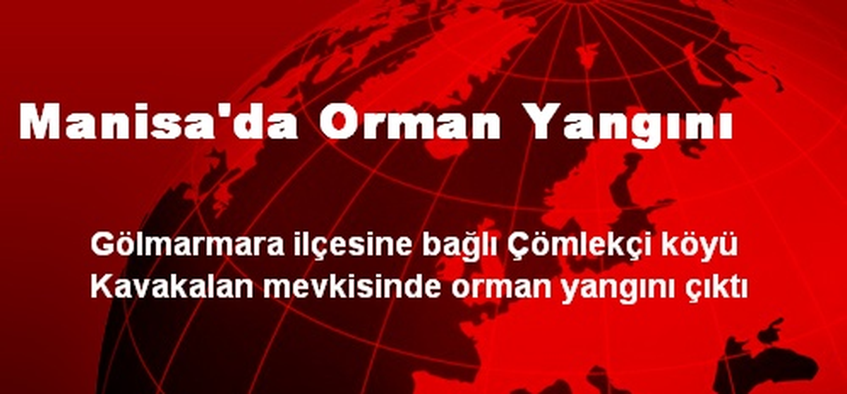 Manisa\'da Orman Yangını