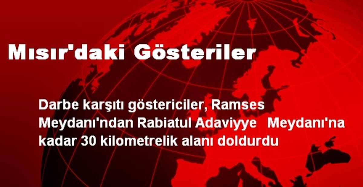 Mısır\'daki Gösteriler