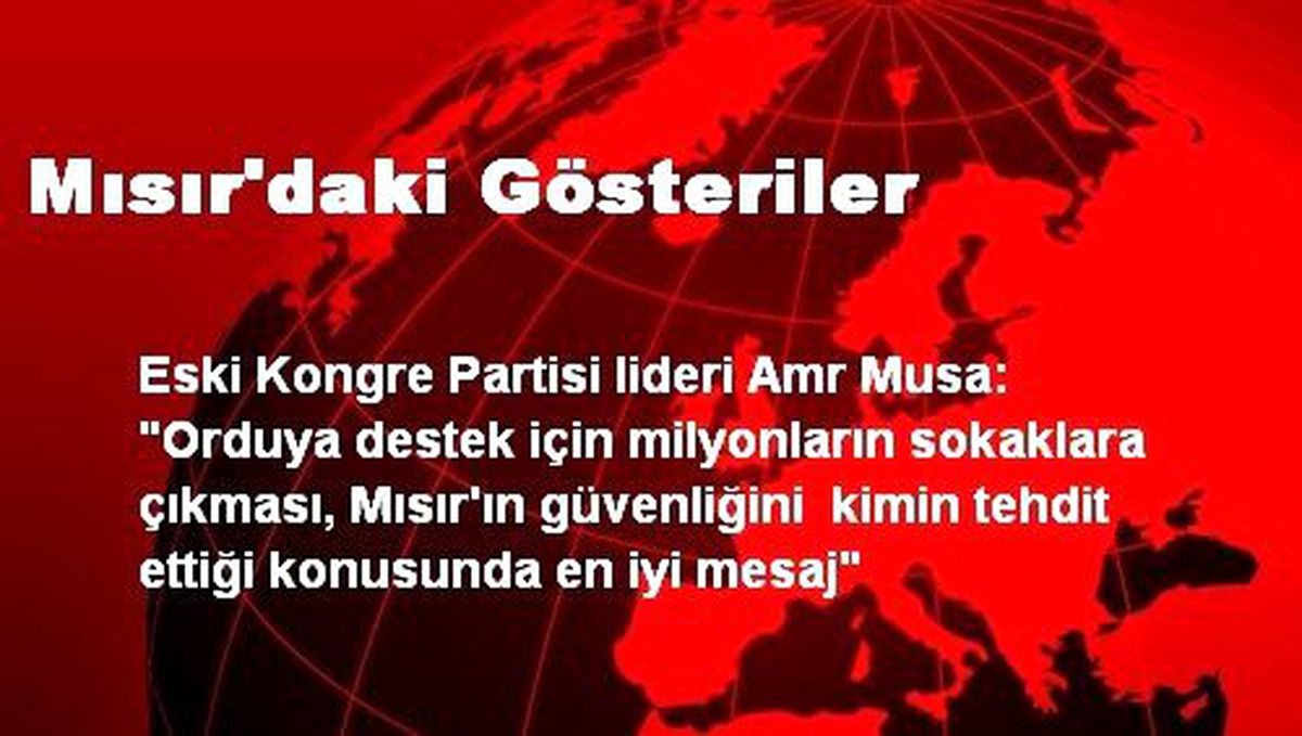 Mısır\'daki Gösteriler
