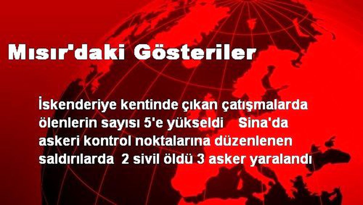 Mısır\'daki Gösteriler