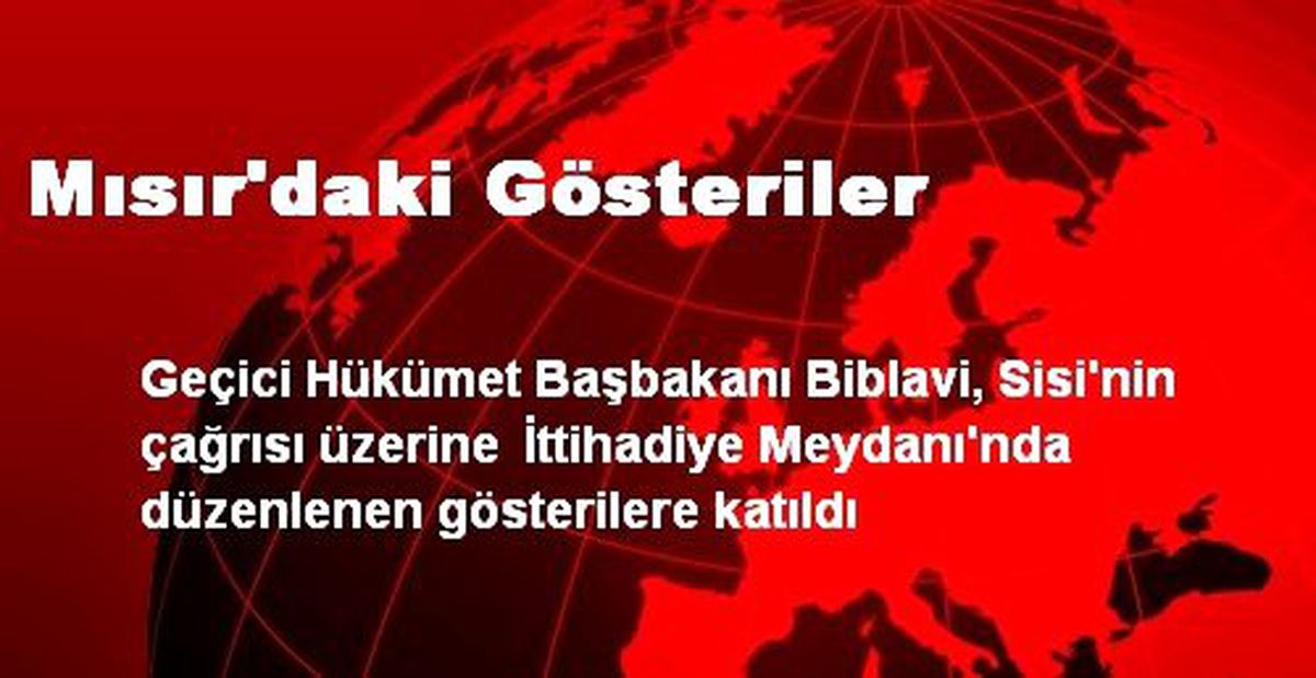 Mısır\'daki Gösteriler