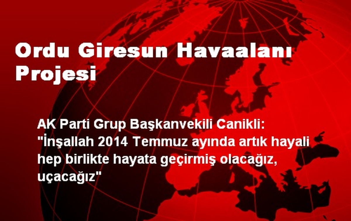 Ordu Giresun Havaalanı Projesi