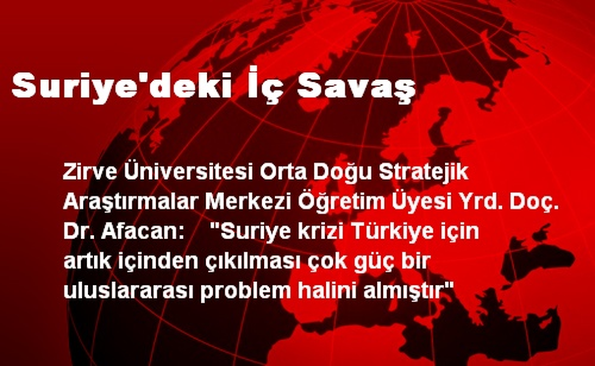 Suriye\'deki İç Savaş