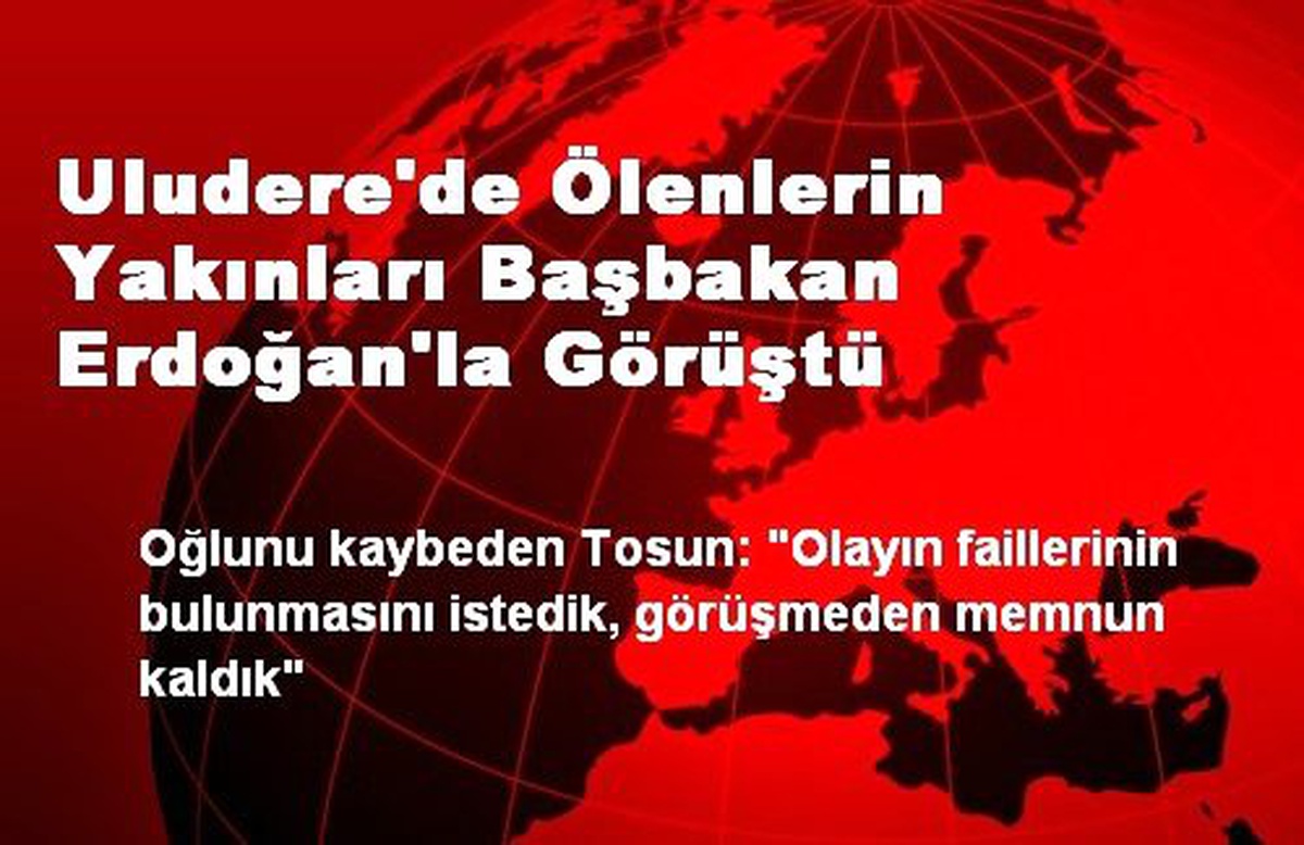 Uludere\'de Ölenlerin Yakınları Başbakan Erdoğan\'la Görüştü