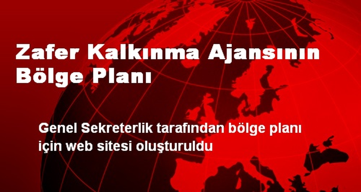 Zafer Kalkınma Ajansının Bölge Planı