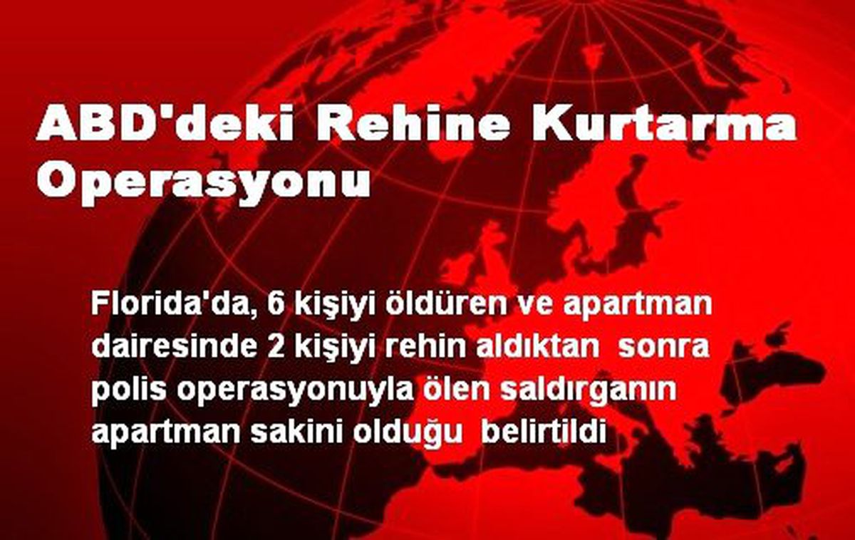 ABD\'deki Rehine Kurtarma Operasyonu
