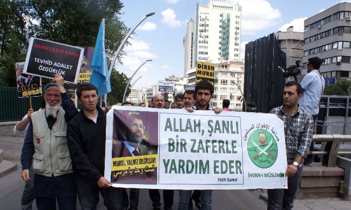 ABD ve Mısır Büyükelçiliği Önünde \'Mısır\' Protestosu