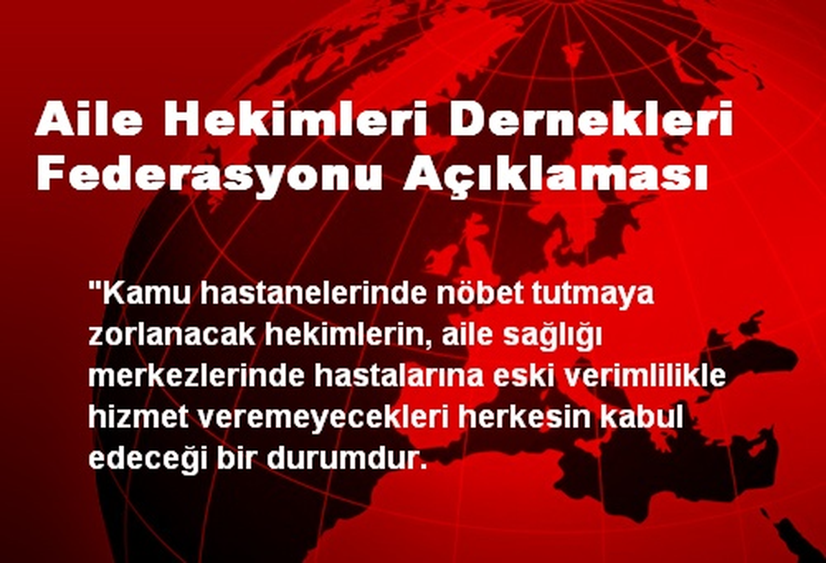 Aile Hekimlerine Nöbet Zorunluluğuna İtirazlar Sürüyor