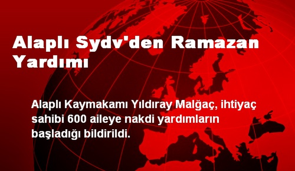 Alaplı\'daki İhtiyaç Sahibi Ailelere Ramazan Yardımı