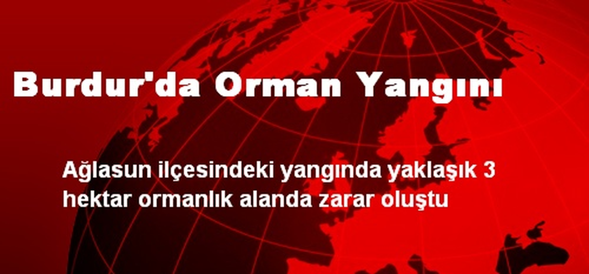 Burdur\'da Orman Yangını