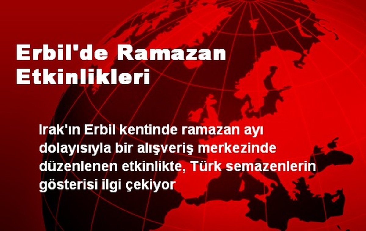 Erbil\'de Ramazan Etkinlikleri