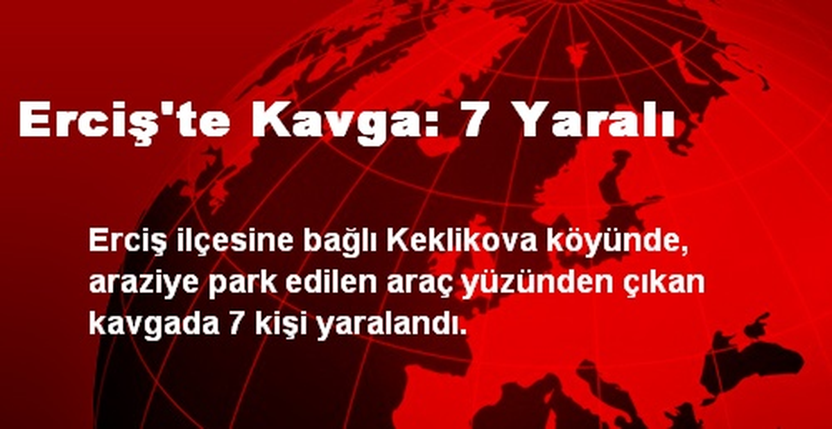 Erciş\'te Kavga: 7 Yaralı