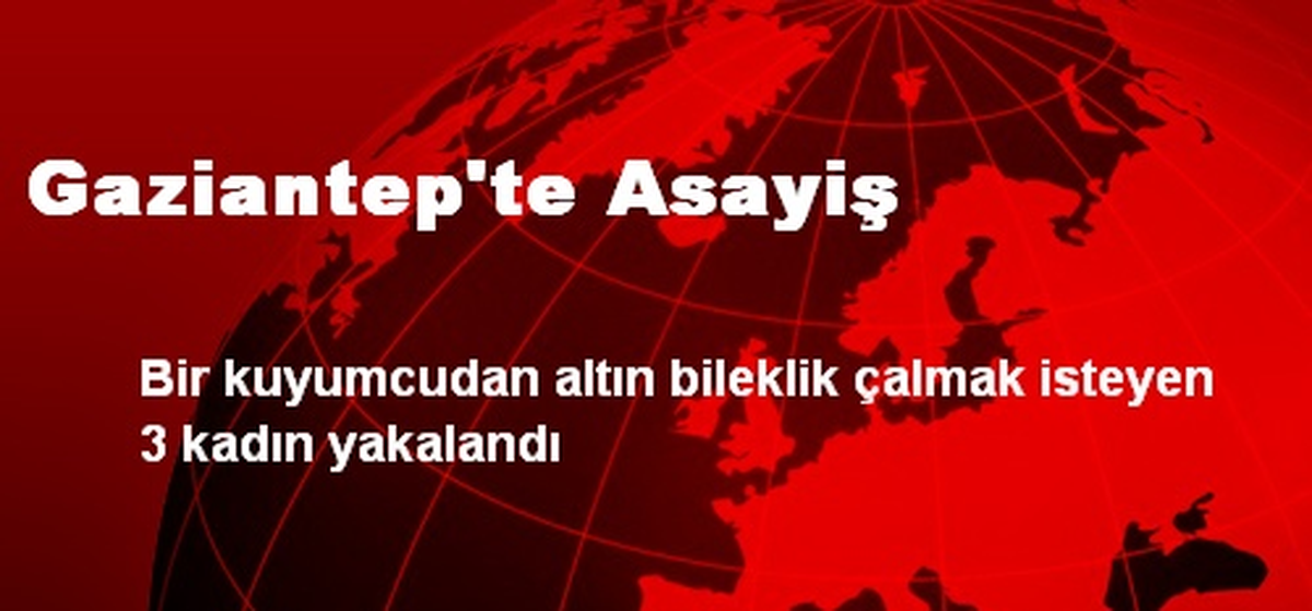 Kuyumcudan Altın Çalmak İsterken Yakalandılar
